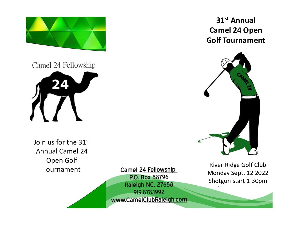 2022 Golf Tournament Flyer