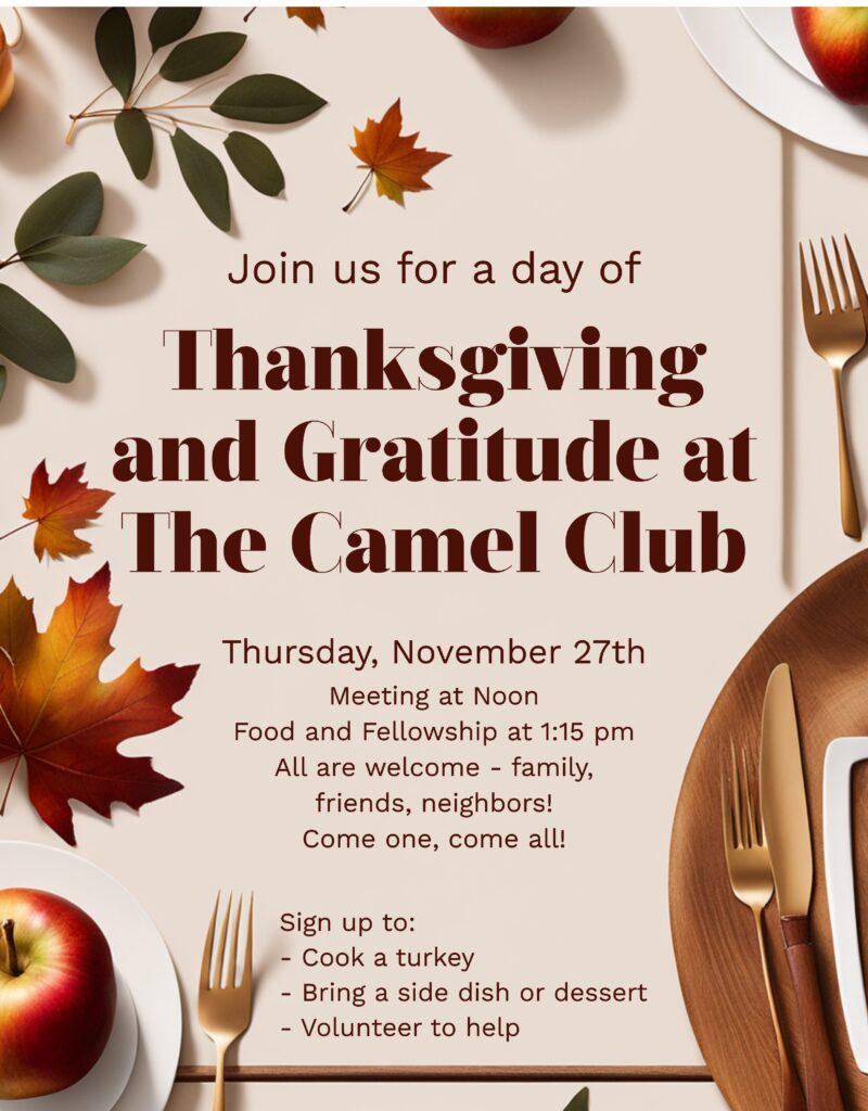 Camel Club – Thanksgiving